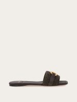 Ferragamo Flat slide with Gancini ornament